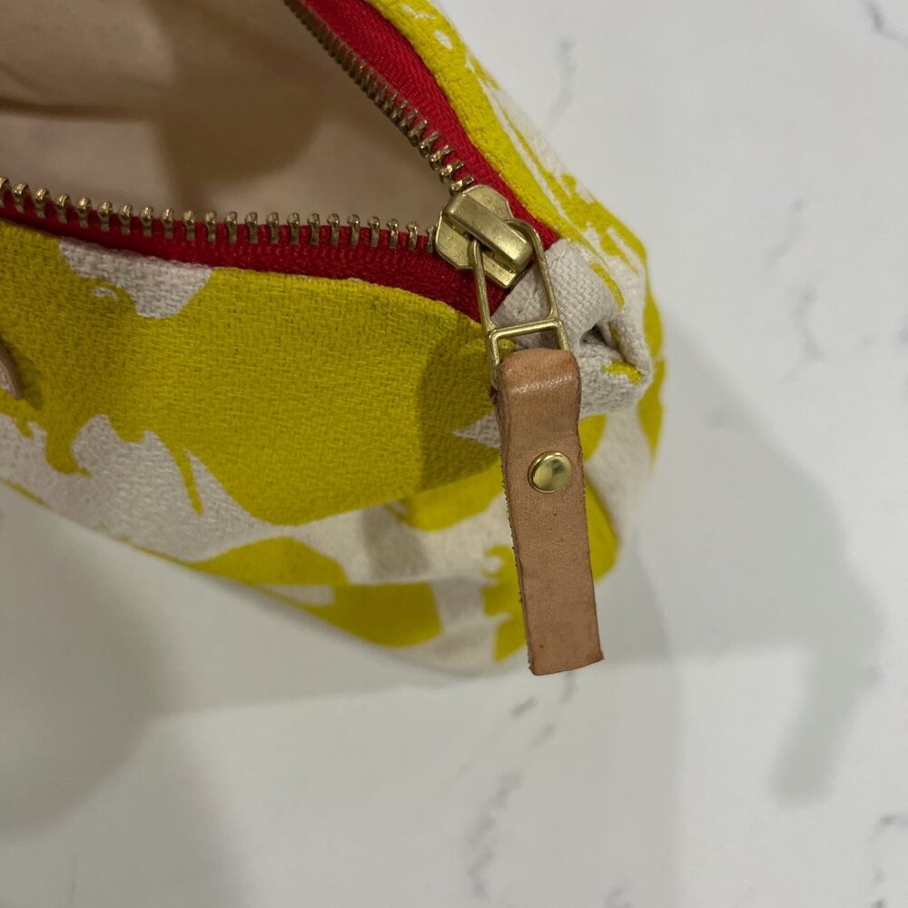 Erin Flett yellow butterfilies make up bag - Picture 5 of 8
